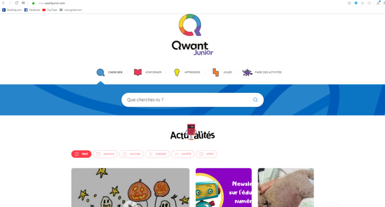 "Qwant Junior", le moteur de recherche rien que pour les enfants "Qwant Junior", le moteur de recherche rien que pour les enfants