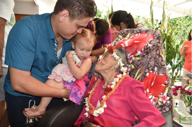 Cinq générations pour fêter les 105 ans de Marthe Suard
