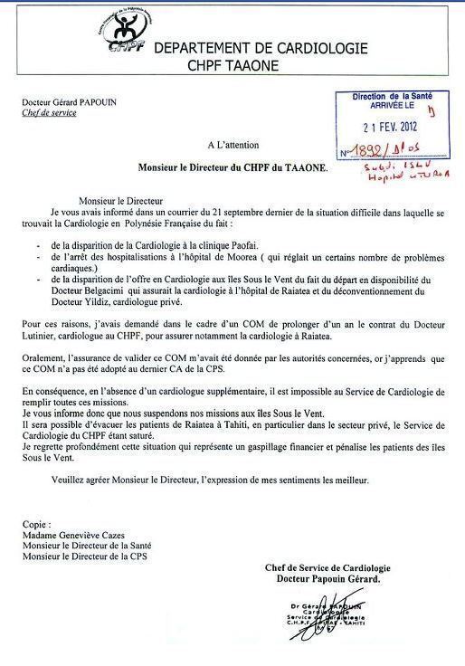CHPF, CPS, cardio...la santé est décidément bien malade
