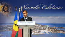 Nicolas Sarkozy lors de sa dernière visite en Nouvelle Calédonie