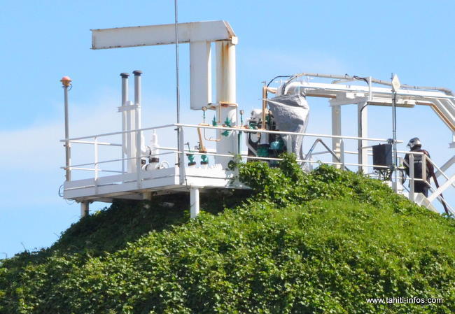 Gaz de Tahiti : incendie sur la sphère végétalisée