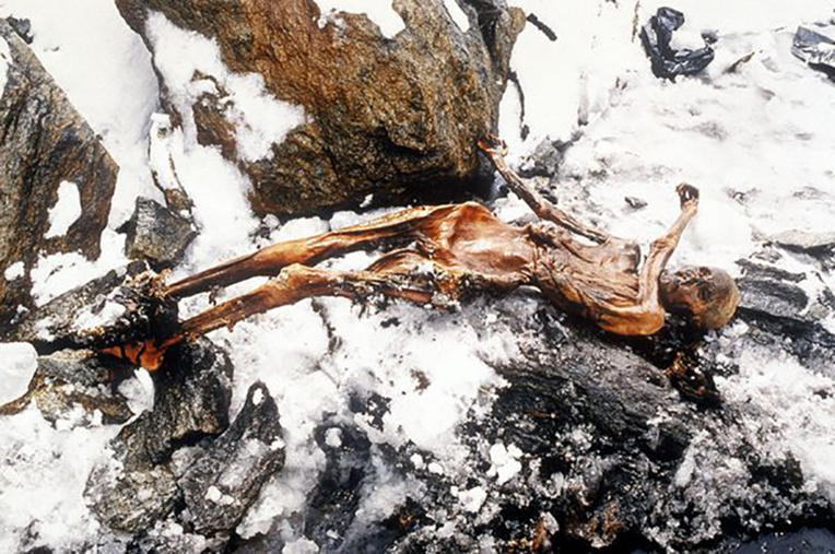 Le premier homme tatoué dont on a retrouvé la trace est Ötzi, vieux de 5 300 ans. Il portait 61 tatouages sur le corps, essentiellement aux articulations.