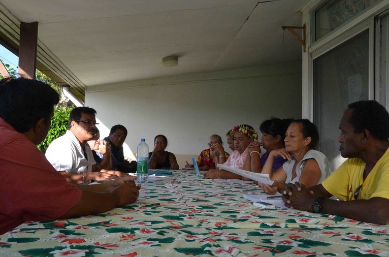 Réunion dans les locaux de A Tauturu Ia Na, jeudi 8 mars