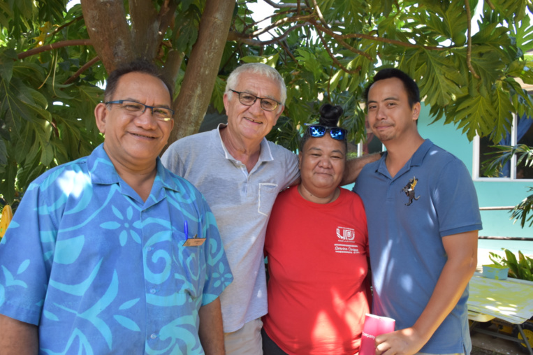 Yannick Tevaearai, Sylvain Todesco, Tapi Naumi et Herenui. Yannick Tevaearai, Sylvain Todesco, Tapi Naumi et Herenui.