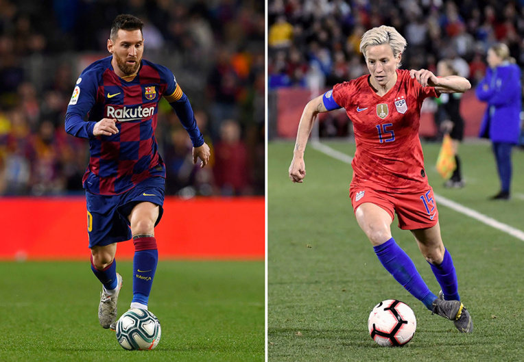 Ballon d'Or : Messi sacré pour la 6e fois, Rapinoe succède à Hegerberg Ballon d'Or : Messi sacré pour la 6e fois, Rapinoe succède à Hegerberg
