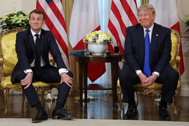 Otan: Trump s'en prend à Macron avant le sommet du 70e anniversaire Otan: Trump s'en prend à Macron avant le sommet du 70e anniversaire