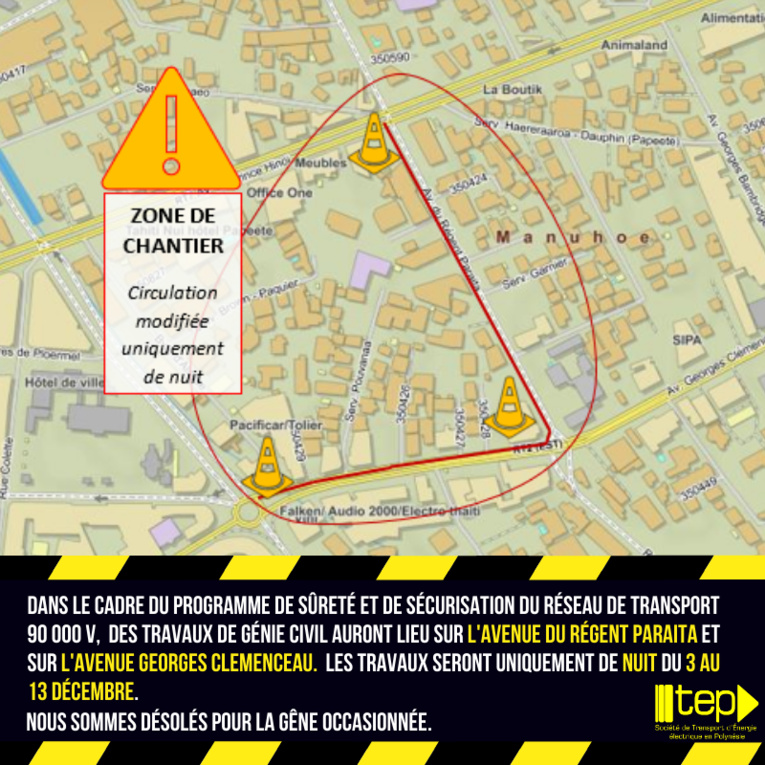 Travaux sur le réseau haute tension au pont de l'Est Travaux sur le réseau haute tension au pont de l'Est