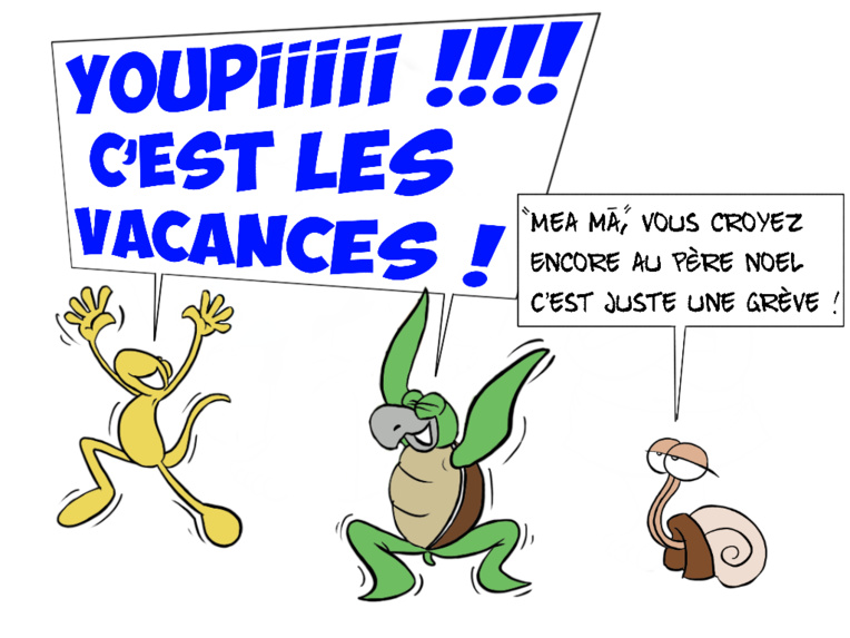 "Y'a pas école !", par Munoz