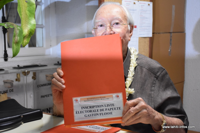 ​Municipales : Gaston Flosse s’élance officiellement à Papeete