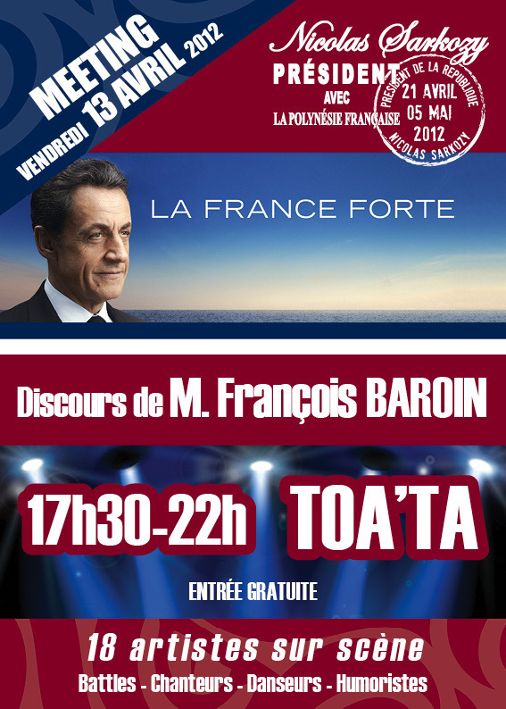 Présidentielles : François Baroin en visite éclair le vendredi 13 avril