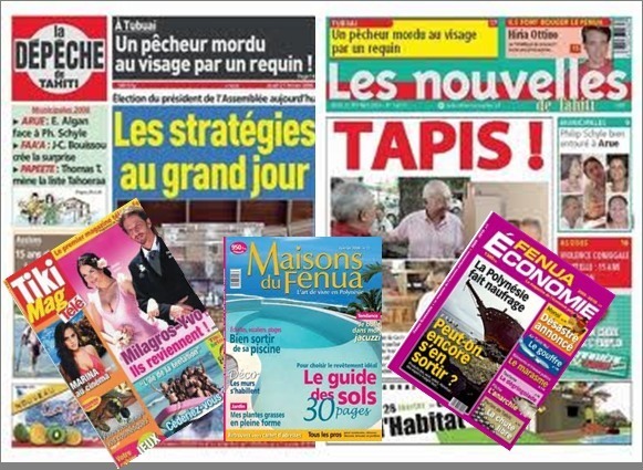 Vigilance sur l'indépendance des rédactions de La Dépêche de Tahiti,  des Nouvelles de Tahiti et du pôle magazine