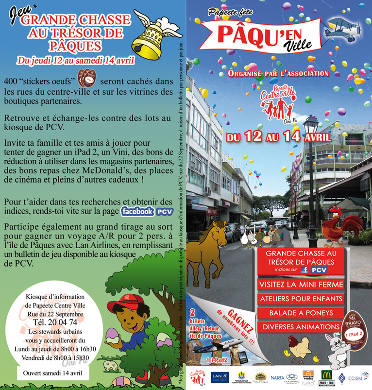 "Pâque'en ville", la ville de Papeete fête Pâques du 12 au 14 avril