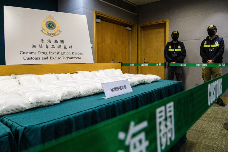 Hong Kong: saisie record de méthamphétamine en provenance du Mexique Hong Kong: saisie record de méthamphétamine en provenance du Mexique