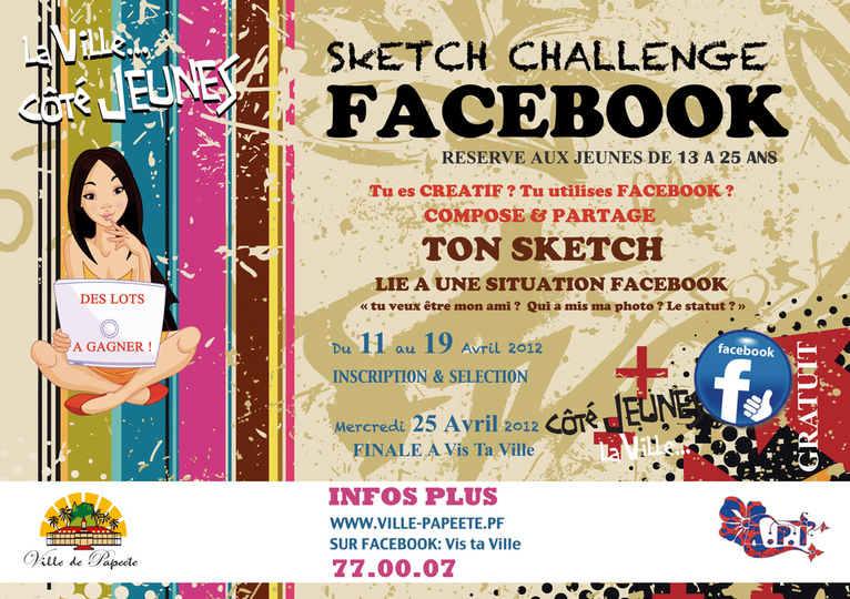 Sketch Challenge FACEBOOK  au programme du prochain Vis ta Ville