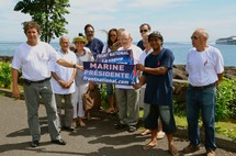 Présidentielles : les partisans de "La vague Bleu Marine"
