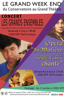 Le conservatoire fête son Grand Week-end du 4 au 6 mai au Grand théâtre
