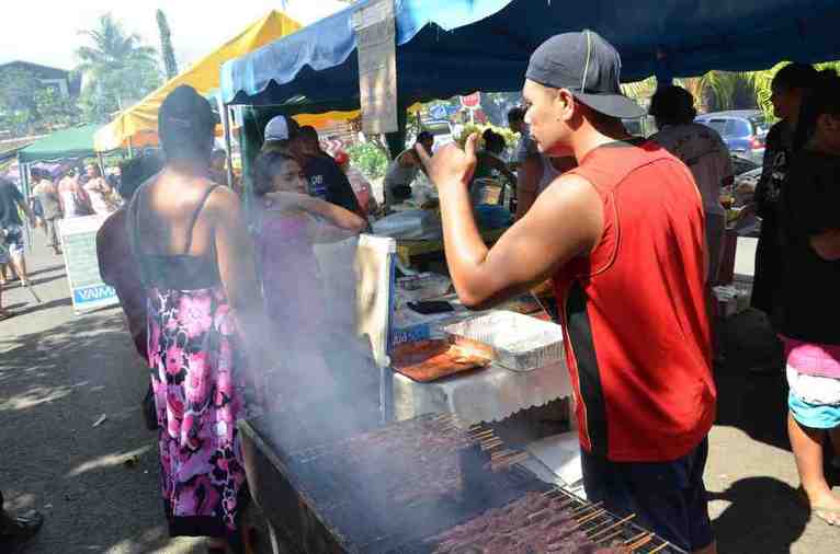 Ambiance kermesse à la mairie de Faa'a