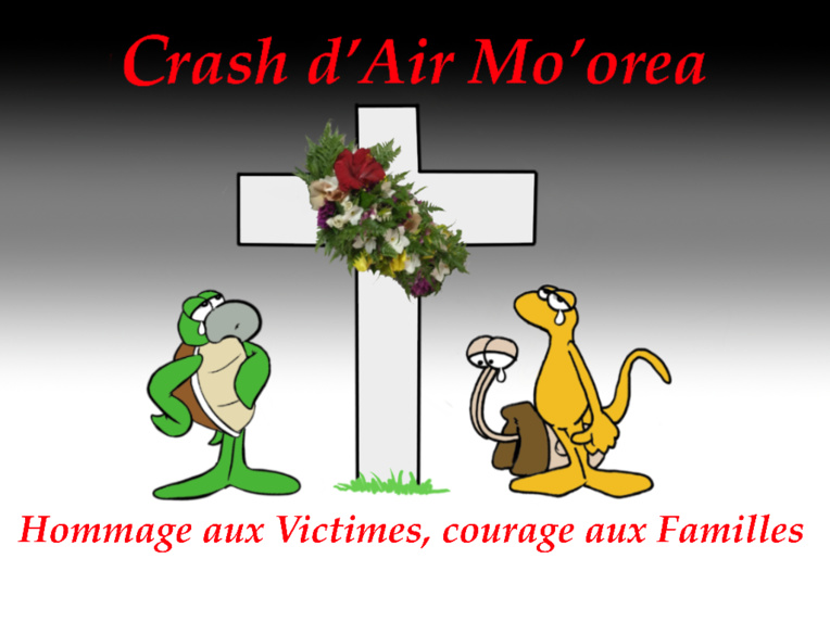 "Hommage aux victimes du Crash d'Air Moorea", par Munoz "Hommage aux victimes du Crash d'Air Moorea", par Munoz