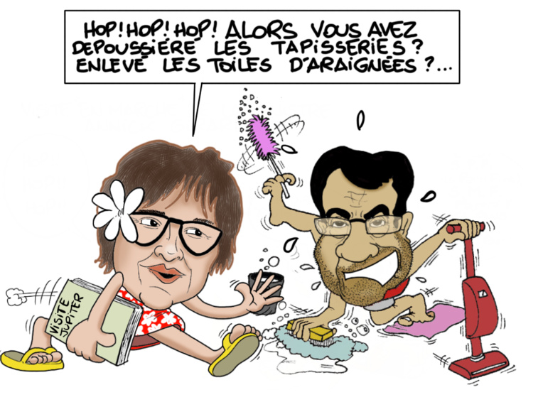 "Visite ministérielle", par Munoz "Visite ministérielle", par Munoz