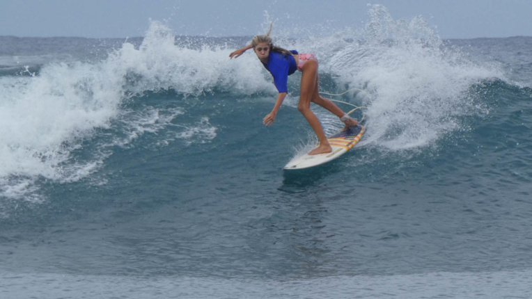 Aelan Vaast lors du Papara Pro Open. (photo : WSL)