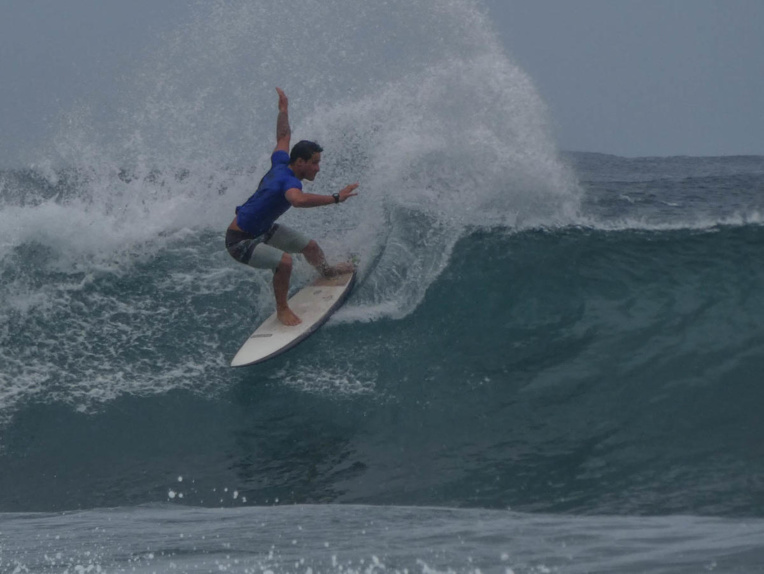 Taumata Puhetini, double tenant du titre du Papara Pro Open Tahiti, ne défendra pas ses chances cette année sur le spot de Taharuu.  (photo : WSL / Sarah)