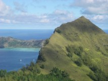Le Mont Duff à Mangareva
