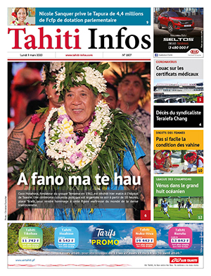 Cliquez sur la Une pour lire le journal