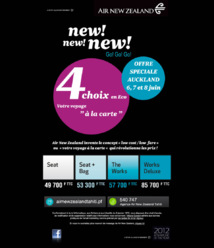 Une nouvelle façon de voyager A LA CARTE avec Air New Zealand