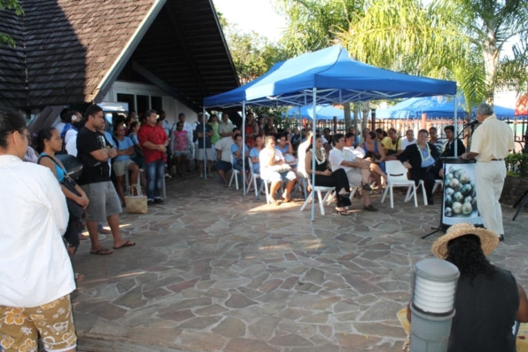 discours du ministre des ressources marines Temauri Foster