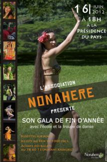 Gala de fin d'année Nonahere ce Samedi 16 juin à la Présidence du Pays