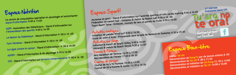 Tu’aro no te ora: 2ème édition de l'évènement Santé CPS