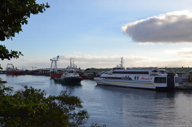 Reclus sur les quais de Motu Uta et empêché de manoeuvrer par le remorqueur Aito Nui, vendredi 15 juin, le Aremiti IV était interdit de Gare Maritime.