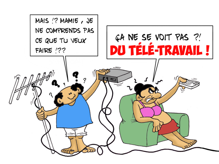 "Confinés à la maison", par Munoz "Confinés à la maison", par Munoz