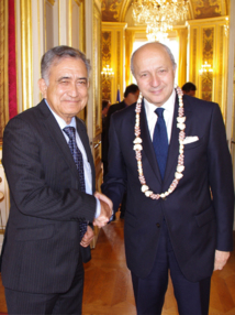 Oscar Temaru a rencontré Laurent Fabius