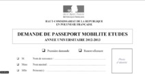 Le  passeport pour la mobilité des études: Les dispositions pour la rentrée universitaire 2012-2013