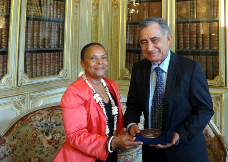 Le Président Oscar Temaru a rencontré Christiane Taubira, Garde des Sceaux.