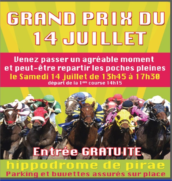 Courses équestres du samedi 14 juillet: changement d'horaires Courses équestres du samedi 14 juillet: changement d'horaires