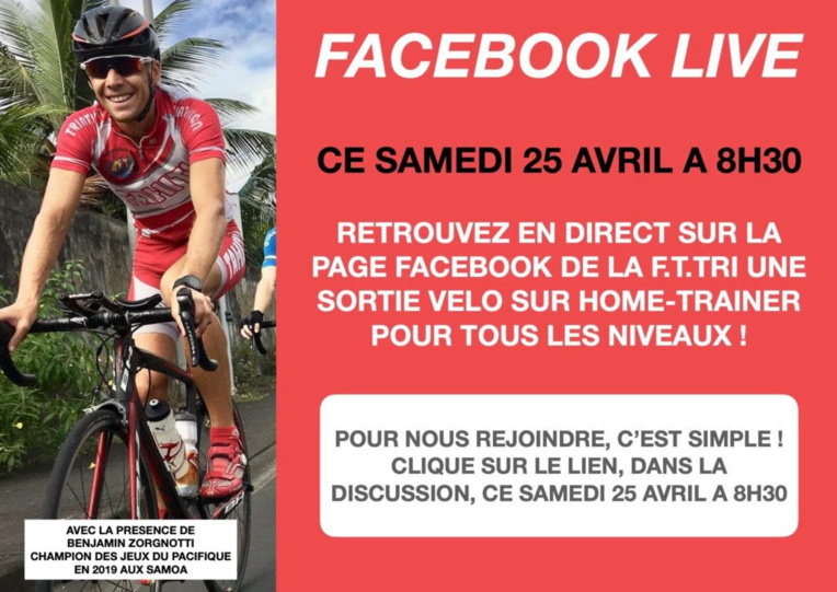 Une sortie vélo sur home-trainer en Facebook Live Une sortie vélo sur home-trainer en Facebook Live