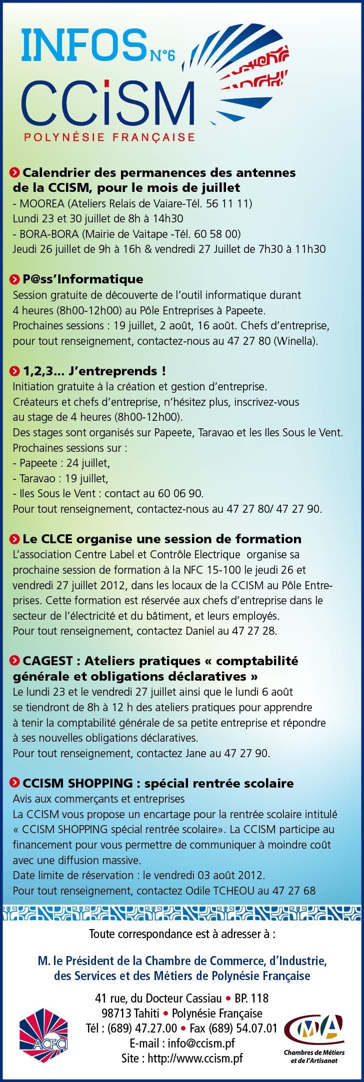 Infos CCISM N°6