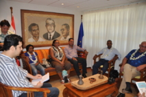 Jacqui Drollet reçoit les membres du bureau de l'ACCD'OM