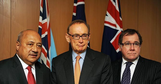 Reprise des relations diplomatiques de l'Australie/NZélande avec les Fidji
