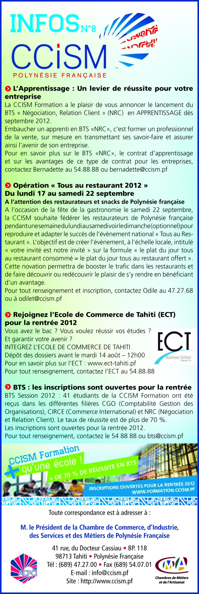 Infos CCISM N°8 Infos CCISM N°8