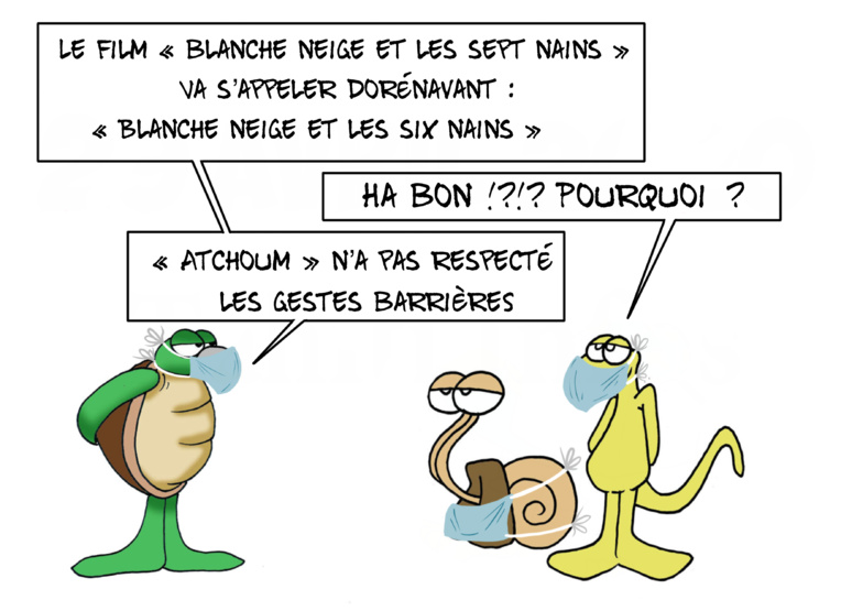 "Blanche-Neige et les six nains", par Munoz "Blanche-Neige et les six nains", par Munoz