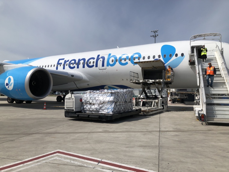 L'A350-900 de la compagnie French bee, retrouve le ciel du fenua deux mois après ses dernières rotations en Polynésie française.