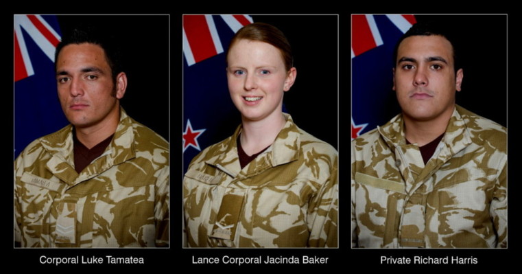 Les trois soldats néo-zélandais tombés en Afghanistan ce week-end