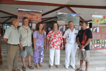 Inauguration de l’exposition sur « Eiao - l’île rouge », qui se déroule à l’assemblée de la Polynésie française du 20 au 25 août 2012.