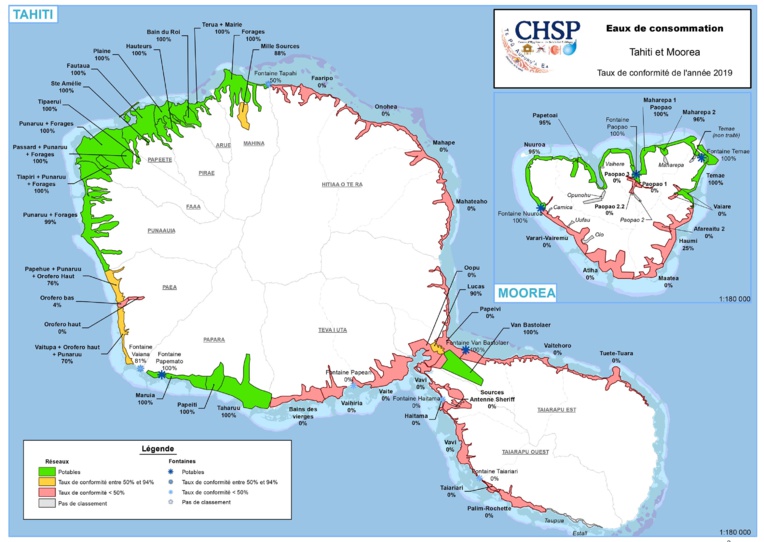 Eaux potable : La zone urbaine de Tahiti surnage Eaux potable : La zone urbaine de Tahiti surnage