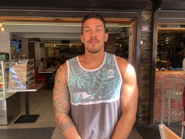 Teiva Jacquelain, joueur de Mont-de-Marsan en Pro D2, et ancien du Rugby Club de Pirae.