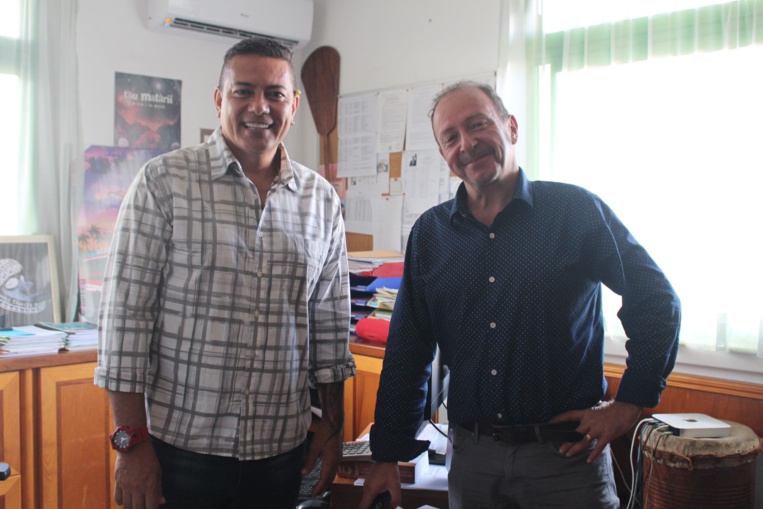 Fabien Dinard, directeur du CAPF et Frédéric Cibard, chargé de communication (à droite).