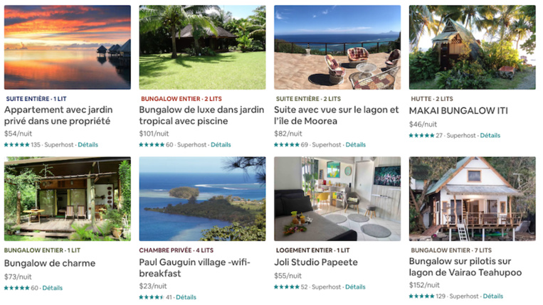 En Polynésie, Airbnb résiste (un peu) à la crise